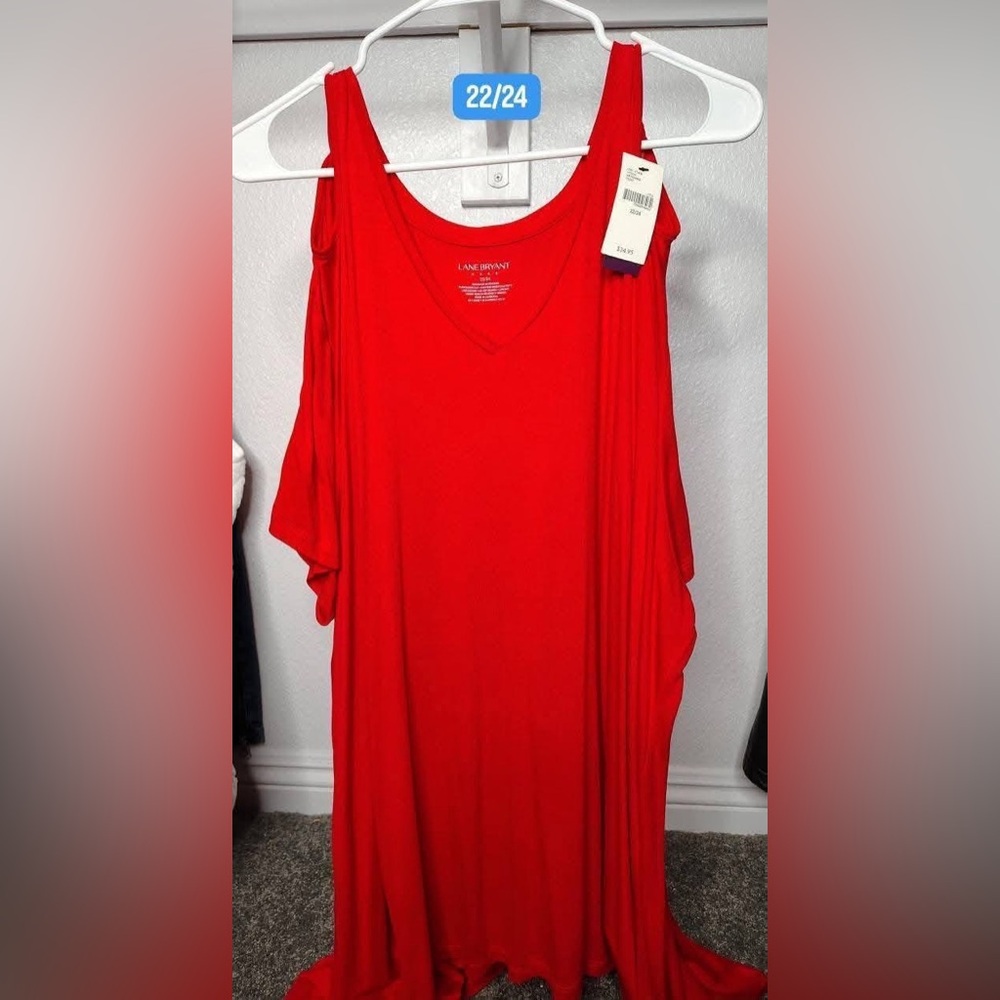 Lane Bryant Bold Red Tunic Top